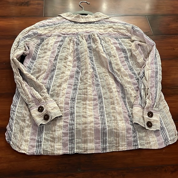 🌸Free People Long Sleeve Stripe Shirt🌸 - Picture 9 of 11
